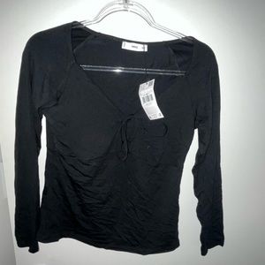 Mango long sleeve shirt with cut-out NWT